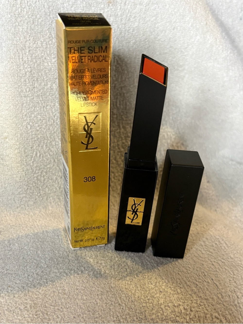 Yves Saint Laurent Slim Velvet Radical Lipstick #308 Radical Chili Brand New!!